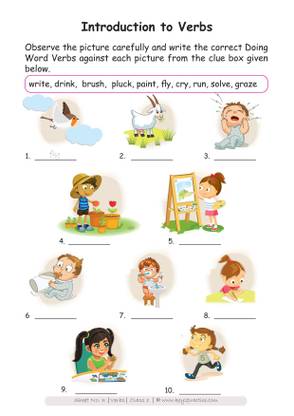 Key2Practice Class 1 English Workbook 6 (Verb) English Summer Vacation Activity Workbook