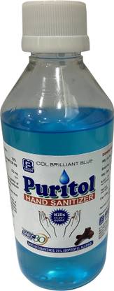 puritol 75% Isopropyl Alcohol based Hand Sanitiser Hand Sanitizer Bottle