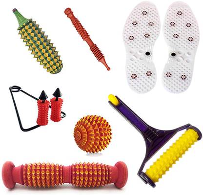 Deltakart EG209 Acupressure Massager Tools Combo Kit Set For Stress and Pain Relief (Natural Care) (Multipurpose) Massager