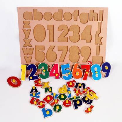 SALEOFF Different Size Number and Alphabets 3D Wooden Puzzle