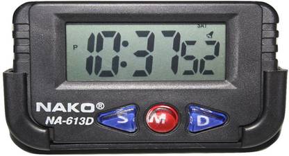Nako Digital Black Clock