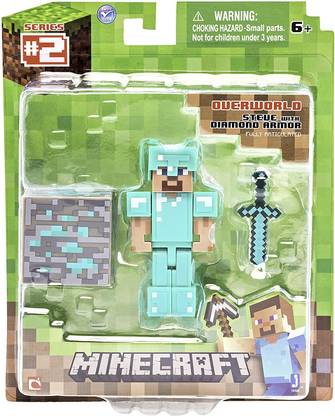 Minecraft Diamond Steve Figure Pack