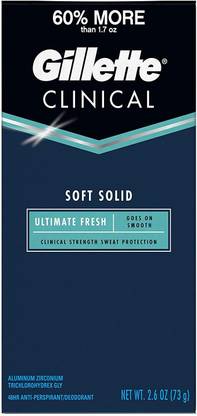 Gillette Antiperspirant Deodorant for Men, Ultimate Fresh Scent Body Spray  -  For Men