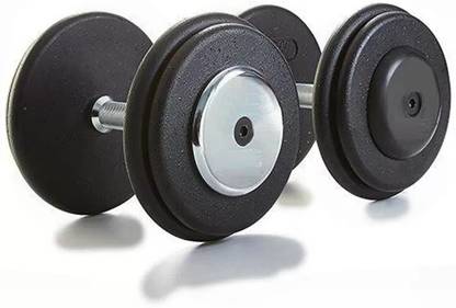 IRIS Fitness Allen Key Iron Coated (17.5 Kg x 2 Pcs ) Dumbbells Fixed Weight Dumbbell