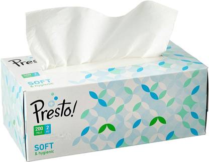 Presto 200 Pulls (Pack of 3) White Paper Napkins
