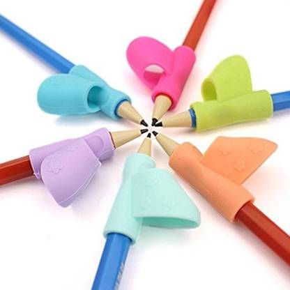 Gugzy Writing Aid Pencil Grippers Soft and Comfortable Silicone Gripper for Kids, School Children and Adults Pencil Grip