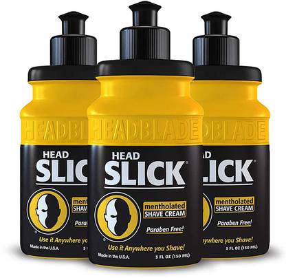 Headblade HeadSlick Shave Cream 8 oz (Pack of 3)