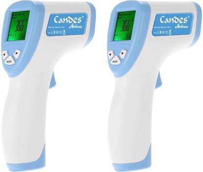 Candes P2 Medicare FD803 Non Contact Infrared (IR) Thermometer with IR Sensor and Color Changing Display for human body and objects, US FDA approved Thermometer