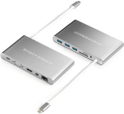 HyperDrive Ultimate 11 in 1 USB C hub GN-30B Grey USB Hub