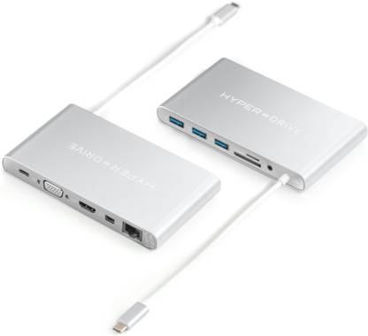HyperDrive Ultimate 11 in 1 USB C hub GN-30B Silver USB Hub
