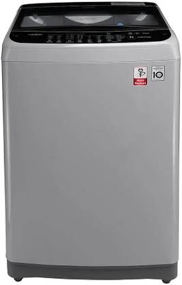 LG 6.5 kg Fully Automatic Top Load Washing Machine with In-built Heater Grey