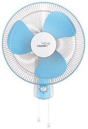 V-Guard Finesta STD Plus 3 Blade Wall Fan (White Blue) 2020 400 mm 3 Blade Wall Fan