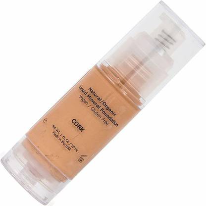 Shimarz Light Medium Liquid Foundation Makeup - Aloe Based, Plant Extracts, Non Gmo, No Oil/Paraben, Hypoallergenic, Mineral, All Natural, Organic, Vegan, Gluten Free, Full Coverage - Cork Foundation