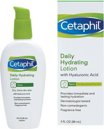 Cetaphil Daily Hydrating Lotion With Hyaluronic Acid, Basic , 3.0 Fluid Ounce