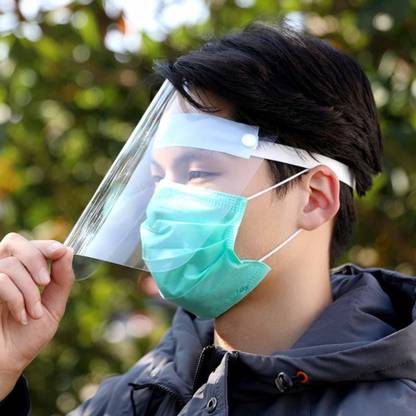 Wonder World ®WW - Face and Eyes Protective Visor Typ - 56 ™ OXG - 512 - Protective Visor Face Shield Clear Visor Flip Up Transparent Face Shield Safety Visor