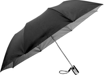 Sun Brand Safire 2 Fold UV Protective Auto Open Black Umbrella