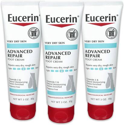 Eucerin Advanced Repair Foot Cream - Fragrance Free(Pack of 3)