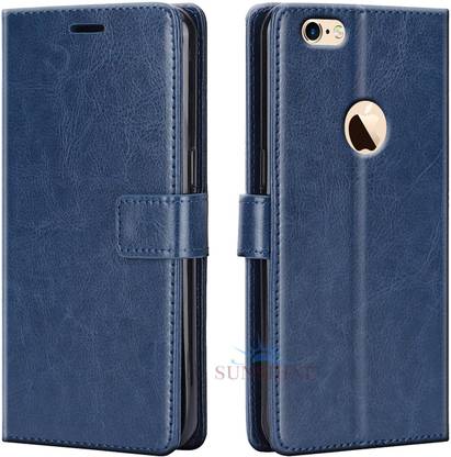 SUNSHINE Wallet Case Cover for Apple Iphone 6s Plus| Inside TPU with Card Pockets | Wallet Stand | Magnetic Closure