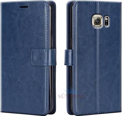 SUNSHINE Wallet Case Cover for samsung galaxy s6 edge| Inside TPU with Card Pockets | Wallet Stand | Magnetic Closure