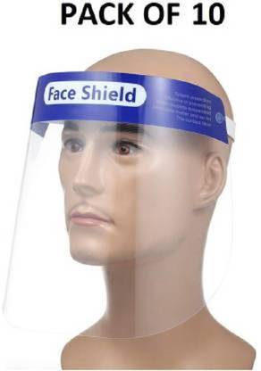 Czech SHD 8090 FACE Shield Protective isolation Mask ( Pack of 10 ) Safety Visor