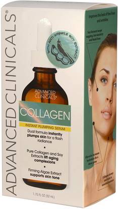 Advanced Clinicals Collagen Facial Serum - Reduces The Appearance Of Wrinkles, Dark Circles, And Fine Lines. (Two - 1.75Oz)