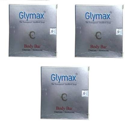Glymax The Transparent Emollient Soap (Pack of 3*75 gm) 225 GM