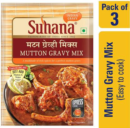 SUHANA Mutton Gravy Mix | Spice Mix | Easy to Cook - Pack of 3