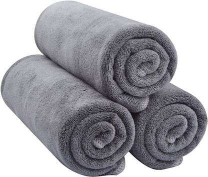 YELLOW WEAVES Microfiber 350 GSM Hand, Face, Sport Towel Set