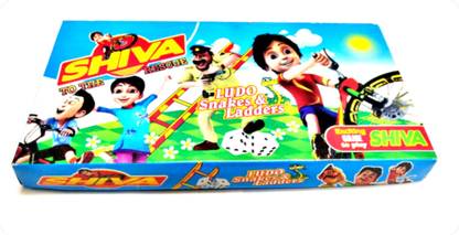 Prezzie Villa 2 in 1 Shiva Ludo and Snakes & Ladder Board Game Accessories