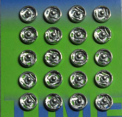 Time Titch Button(Snap Fastner)Brass Rust Prrof With leatger Tussle pair Metal Buttons Brass Buttons
