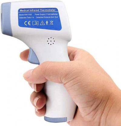 डेटाकिंग RAK-F10-3/11 Non-Contact Infrared Forehead Thermometer Accurate Digital Temperature Gun with Fever Alert Function,32-42℃(89-107℉), Infrared Thermometer for Baby Adults and Surface of Objects थर्मामीटर