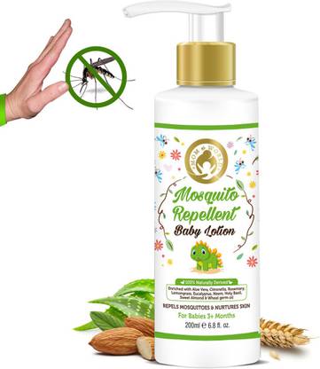 Mom & World Baby Mosquito Repellent Baby Lotion 200ml - 100% Naturally Derived