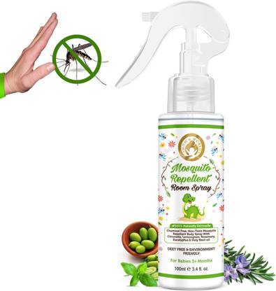 Mom & World Baby Mosquito Repellent Room Spray 100ml - 100% Naturally Derived