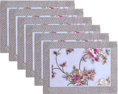 KUBER INDUSTRIES Rectangular Pack of 6 Table Placemat