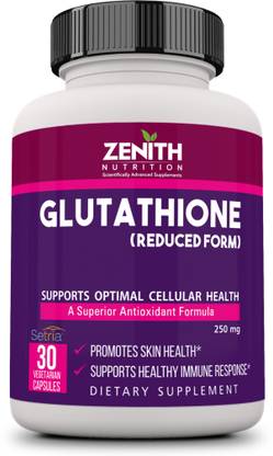 Zenith Nutrition Nutrition Glutathione 250mg 30 Nos Lab tested