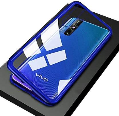 CaseTrendz Back Cover for Vivo V15 pro Original Magnetic Bumper Back Glass Case With 360° Protection