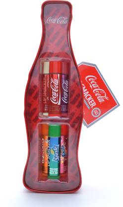 Lip Smacker Coca Cola Vintage Bottle Tin Box 6pcs Sweet, Refreshing