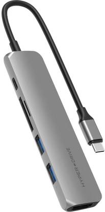 HyperDrive 6 in1 BAR USB C hub HD22E-Silver USB Hub