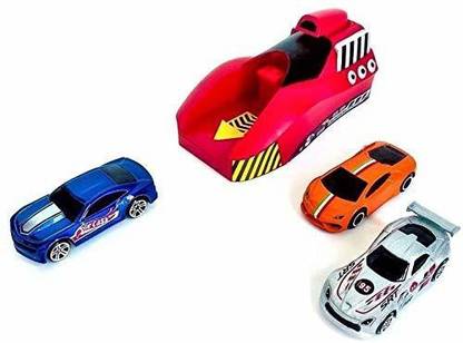 NIYAMAT 3Pcs Metal Die Cast Car with Rapid Launcher for Kids(2023)