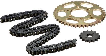 Noori Creation Chain & Alloy Steel Hardened Sprockets Chain set 35 Teeth Sprocket
