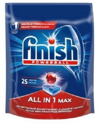 Finish Powerball All In One Max 25 Tablets Regular Dishwashing Detergent