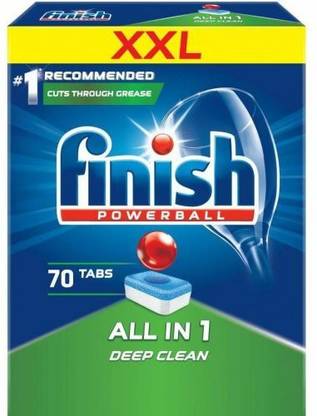 Finish Powerball All In One 70 Tablets Regular Dishwashing Detergent
