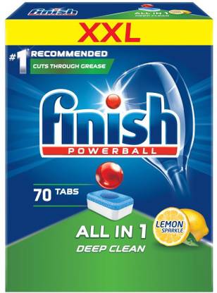 Finish Powerball All In One 70 Tablets Lemon Dishwashing Detergent