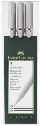FABER-CASTELL Fibre-Tip Pen Ecco Pigment 0.3/0.5/0.7