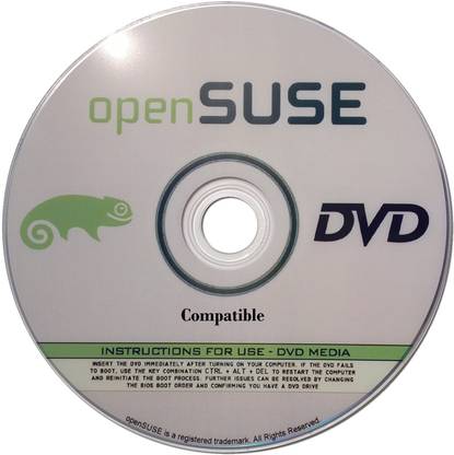 COMPATIBLE Official openSUSE Linux Latest Version Release [32bit/64bit] Single DVD with both 32 & 64 bit operating systems. When you boot from the DVD, the DVD will automatically select the appropriate OS for your computer! 32 & 64 bit