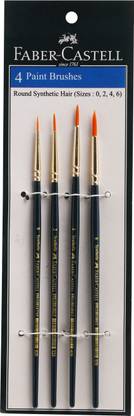 FABER-CASTELL 4 Paint Brushes (Round)