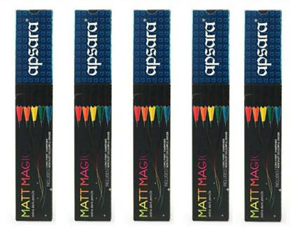 APSARA Absolute matt magic pencils (Pack of 5) 50 pencils Pencil