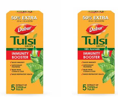 Dabur Tulsi Drops Natural Immunity Booster ( EACH 30 ML)