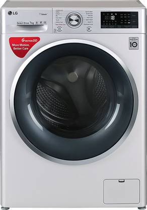 LG 7 kg Inverter Fully-Automatic Wi-Fi Front Loading Washing Machine with Inbuilt Heater & 6 Motion DD technology Silver