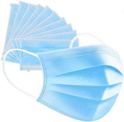 TABARET Disposable Face Mask 3 Ply Sanitary Surgical Mask Safety Breathable Earloop Non Woven Fabric Thick 3-Layer Masks Surgical Mask With Melt Blown Fabric Layer